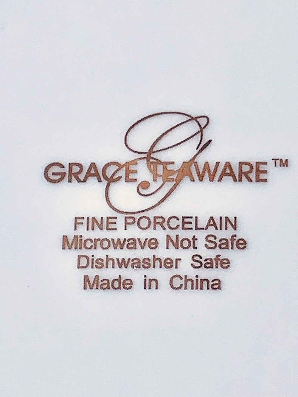 GRACE TEAWARE Elegant White SALAD Plate with Gold METALLIC Confetti Rim NEW 8IN